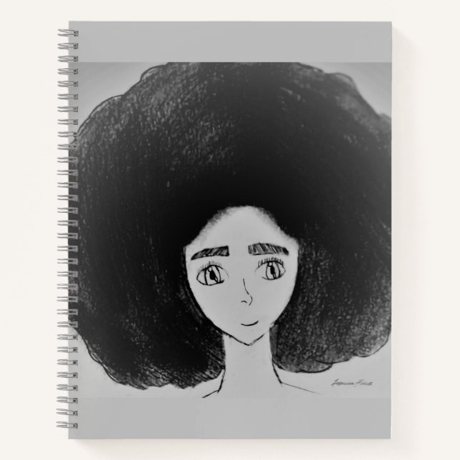 Cuaderno Panel de esbozo de Afro (Anverso)