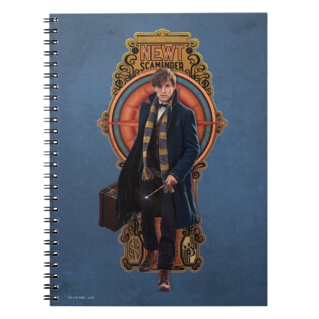 Cuaderno Panel de estilo Art Nouveau de NEWT SCAMANDER™ (Frente)