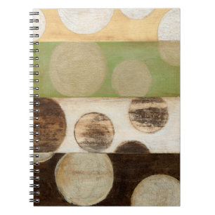 Cuaderno Panel de madera de tono de la Tierra pintado con c