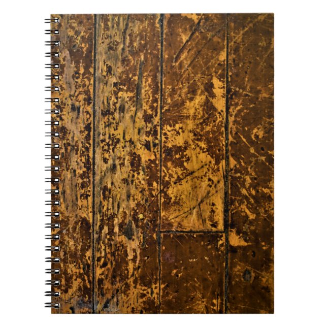 Cuaderno Panel de madera de Worn antiguo (Frente)
