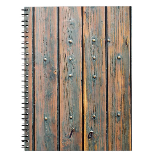 Cuaderno Panel de madera marrón (Frente)
