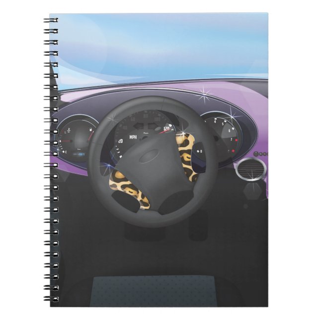 Cuaderno Panel del coche deportivo (Frente)