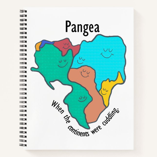 Cuaderno Pangea Continentes Acariciando Multicolor (Anverso)