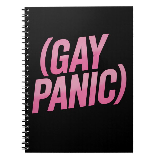 Cuaderno Pánico Gay Protesta Orgullo LGBTQ (Frente)
