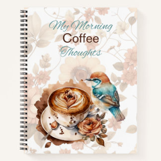 Cuaderno Panorama de los pensamientos del café matutino