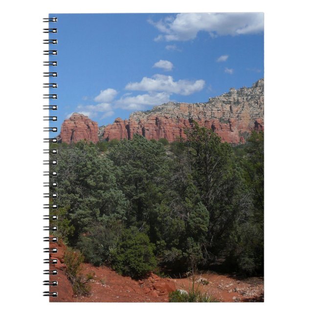 Cuaderno Panorama de rocas rojas en Sedona Arizona (Frente)