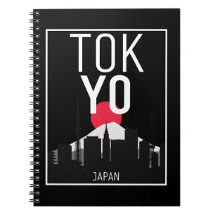 Cuaderno Panorama de Tokio Japón Monte Fuji