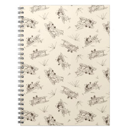 Cuaderno Panorámicas de estilo Art Deco - patrón esbozado.