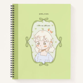 Cuaderno Panpan verde suave