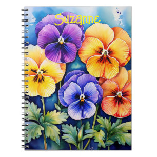 Cuaderno Pansias de acuarela personalizadas