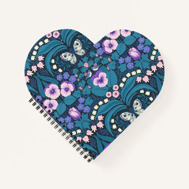 Cuaderno Pansias, pájaros y mariposas (Anverso)