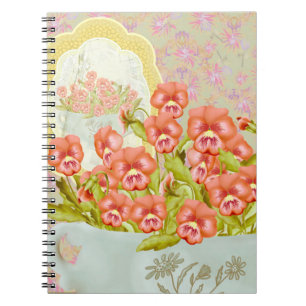 Cuaderno Pansies en un bol