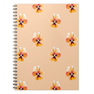 Cuaderno Pansies naranjas