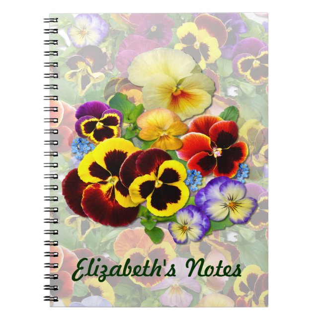 Cuaderno Pansy Spray ~ Note Book (Frente)