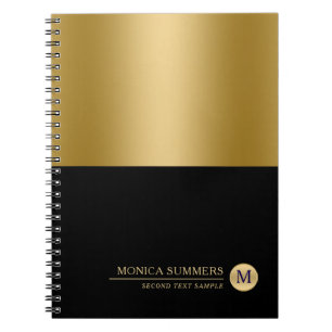 Cuaderno Pantalla personalizada Gold y Black Splits