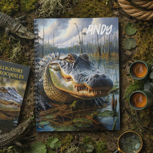 Cuaderno Pantano de Cocodrilo Personalizado para Niños 