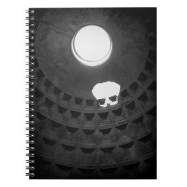 Cuaderno Panteón Cráneo Ligero Roma Italia Negro y Blanco