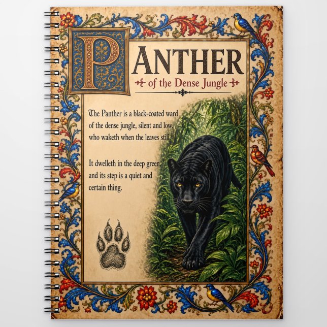 Cuaderno Pantera, Arte de Bestiario Medieval (Subido por el creador)