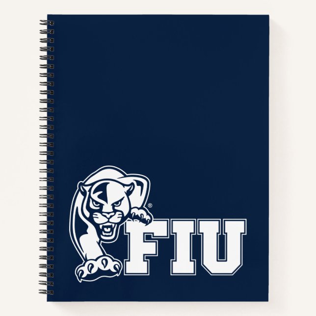 Cuaderno Panteras FIU - Logotipo blanco (Anverso)