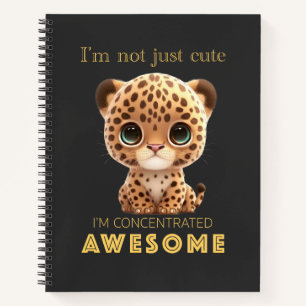 Cuaderno Panther concentrado asombroso Cute Adorable Funny
