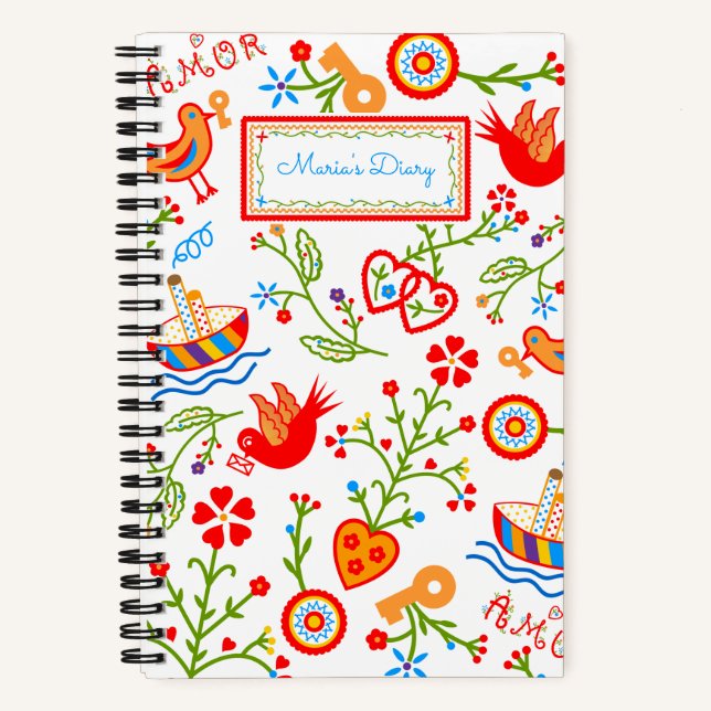 Cuaderno pañuelos de amor de San Valentín (Anverso)