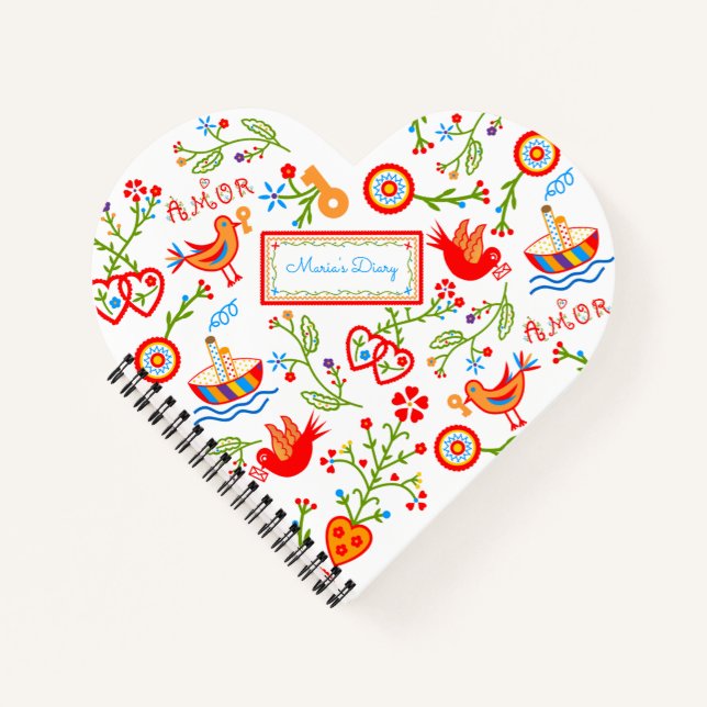 Cuaderno pañuelos de amor de San Valentín (Anverso)
