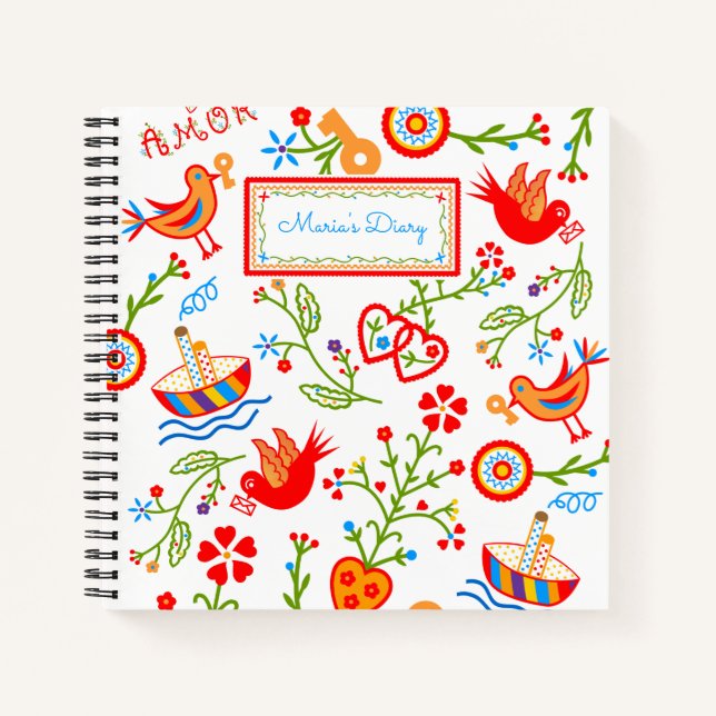 Cuaderno pañuelos de amor de San Valentín (Anverso)