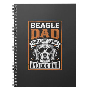Cuaderno Papá Beagle Impulsado por Café y Pelo de Perro