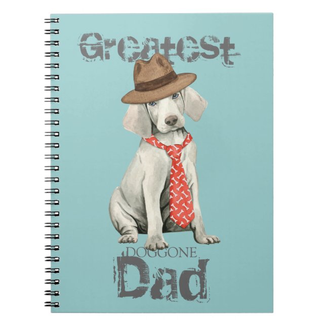 Cuaderno Papá de Weimaraner (Frente)
