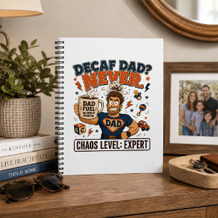 Cuaderno Papá Descafeinado Nunca Nivel de Caos Experto Dive