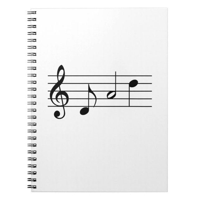 Cuaderno Papá escrito en notas de música (Frente)