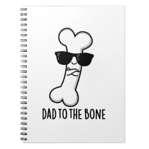 Cuaderno Papá hasta el hueso divertido chiste de anatomía