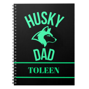 Cuaderno Papá Husky Personalizado, Papá Perro