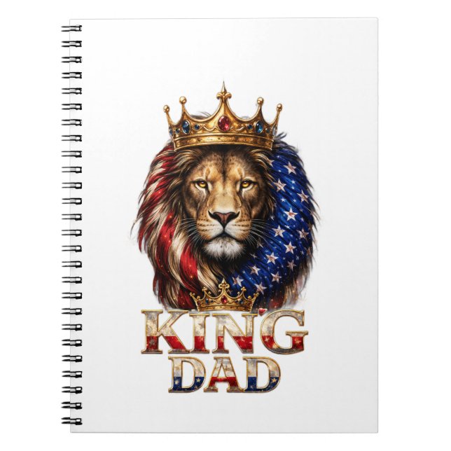 Cuaderno Papá León de la Bandera Americana  (Frente)