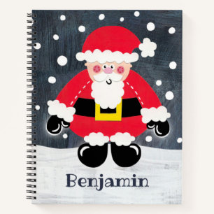 Cuaderno Papá lindo personalizado y personalizado Papá Noel
