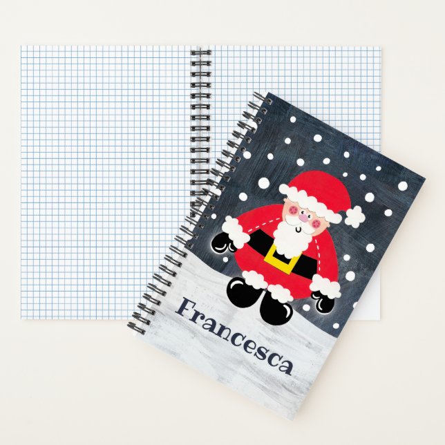 Cuaderno Papá lindo personalizado y personalizado Papá Noel (Interior)