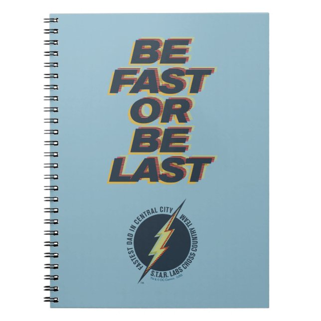Cuaderno Papá Más Rápido De La Ciudad Central - Ser Rápido  (Frente)
