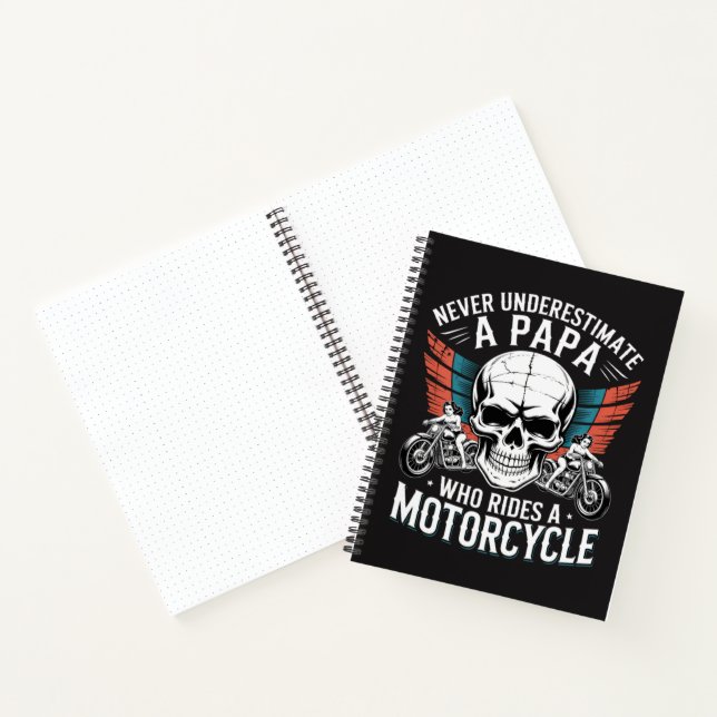 Cuaderno Papa Motero Que Monta En Motocicleta (Interior)
