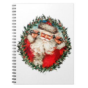 Cuaderno Papá Noel en los teléfonos de cuerdas