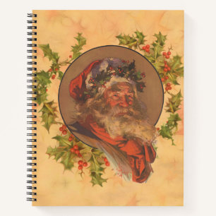 Cuaderno Papá Noel Leyendecker Antiguo Victoriano