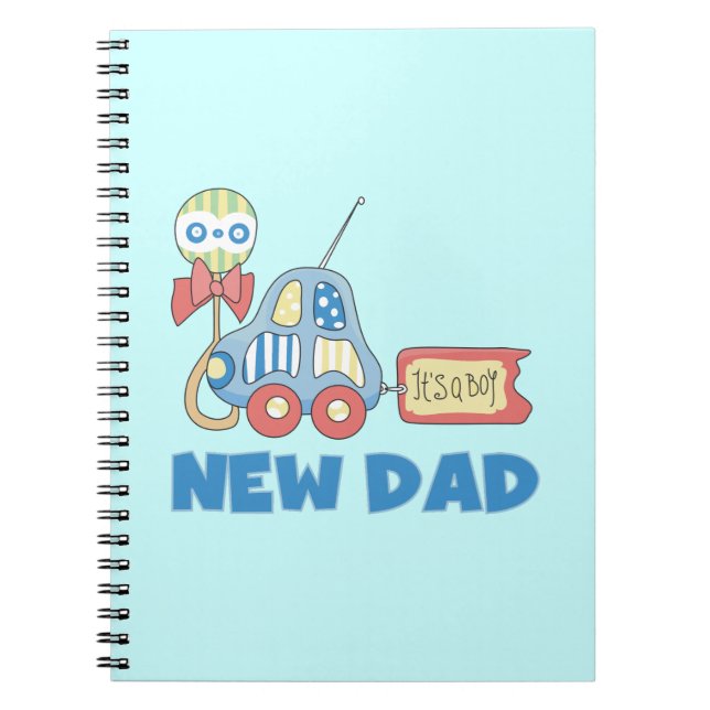 Cuaderno Papá nuevo coche es un regalo de niño (Frente)