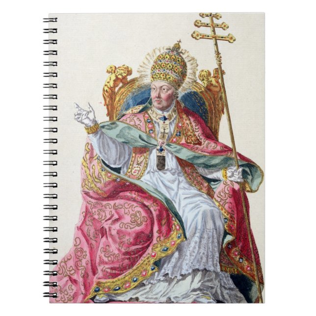 Cuaderno Papa Pío VI (1717-99) de 'DES Estampes de Receuil, (Frente)