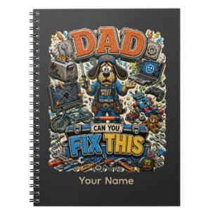 Cuaderno Papá Puede Arreglar Esta Camiseta Divertida Person