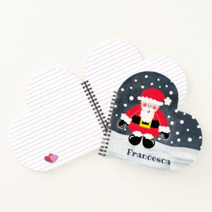Cuaderno Papá Rico personalizado y personalizado Papá Noel