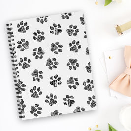 Cuaderno Papas de perro, garras de perro, patas negras