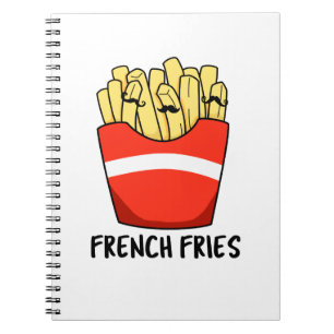 Cuaderno Papas Fritas Chiste de Comida Rápida Divertido 