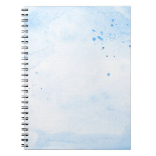 Cuaderno Papel acuático azul fondo