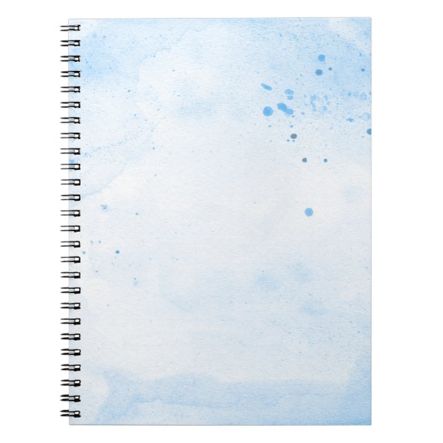 Cuaderno Papel acuático azul fondo (Frente)