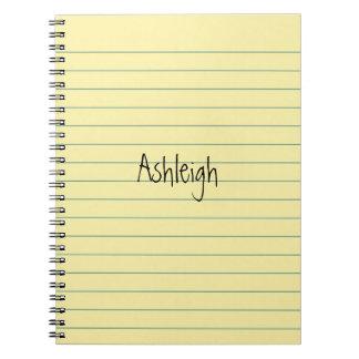 Cuaderno Papel amarillo