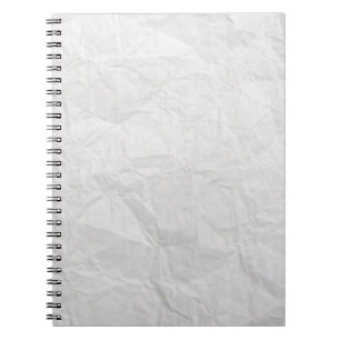 Cuaderno Papel arrugado blanco lindo textura